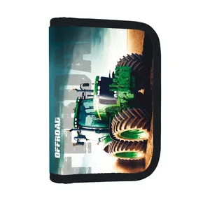Federmäppchen, 1 Seite, 2 Klappen, leerer Traktor